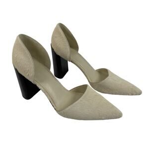 Vince Genuine Calf Hair Pointed Toe Block Heels Prin D 'orsay Women's Size 9.5